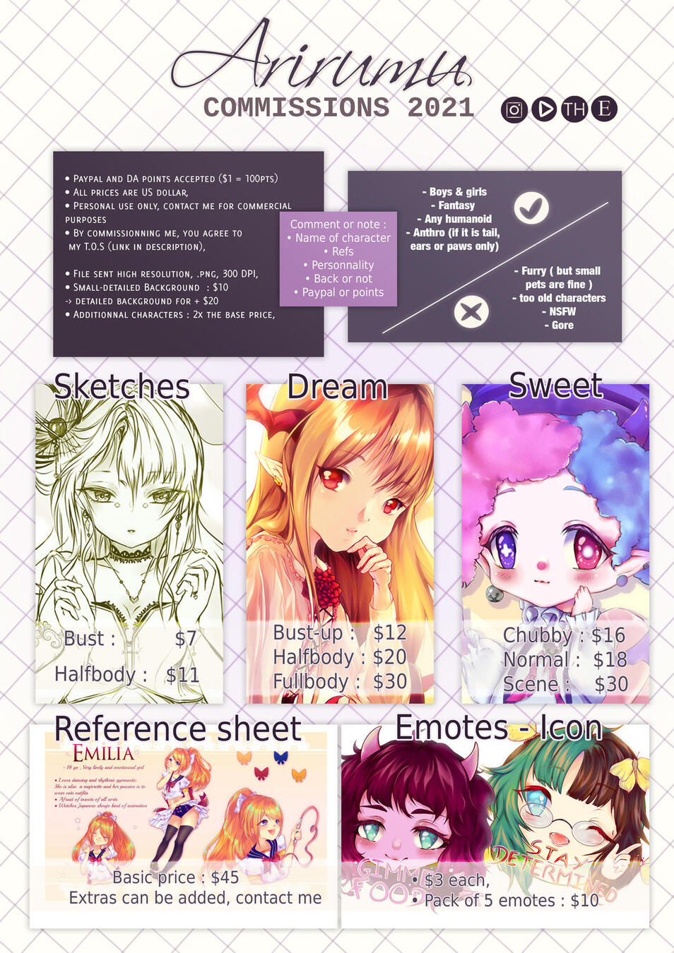 Arirumu Commission Information